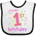 thumbnail image 3 of Inktastic It's My First Birthday Boys or Girls Baby Bib, 3 of 4