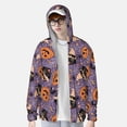 thumbnail image 2 of Balery Vintage Halloween Black Cat Sudadera ligera de manga larga con capucha y protección solar UPF 50+ para hombre y mujer, ideal para pesca y running-Large, 2 of 7