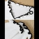 thumbnail image 5 of Suéter de Larga con Cuentas de Perlas para Mujer, Cuello en V, Ribete de Volantes, Jersey de Punto. S, 5 of 7