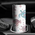 thumbnail image 4 of Sea Turtle Skinny Tumblers with Lids and Straws 20 OZ, Stainless Steel Water Bottle Travel Tumbler Cups, 4 of 7