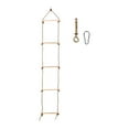 thumbnail image 1 of S SERENABLE Climbing Rope Ladder Kids Climbing Game Hanging Ladder for Outdoor Treehouse With Hook Bolt, 1 of 9