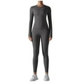 thumbnail image 5 of HAPIMO Women's 5 PCS Workout Sets Plus Size Yoga Clothing Suit Set Tracksuit Running Winter ness Clothing Womens Bib Woman Gray L, 5 of 5