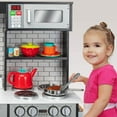 thumbnail image 3 of Lil' Jumbl Wooden Play Kitchen Set for Kids with Realistic Sound, 3 of 10
