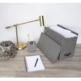 thumbnail image 6 of Bigso John Desktop File Box, With Lid, 7.4 in x 13 in x 10.4 in, Grey, 6 of 7
