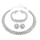 thumbnail image 1 of Dijes Xtellar De Oro Y Plata Collar De Moda Juego De Joyas Mujer Color Plateado, 1 of 4