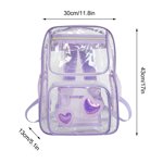 Backpacks for School Backpacks for School,Pvc Transparent Student Bag Large Capacity Backpack Leisure Travel Transparent Backpack Pvc Large School Bag,Backpack for School,Large Backpack for School