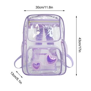 Backpacks for School Backpacks for School,Pvc Transparent Student Bag Large Capacity Backpack Leisure Travel Transparent Backpack Pvc Large School Bag,Backpack for School,Large Backpack for School