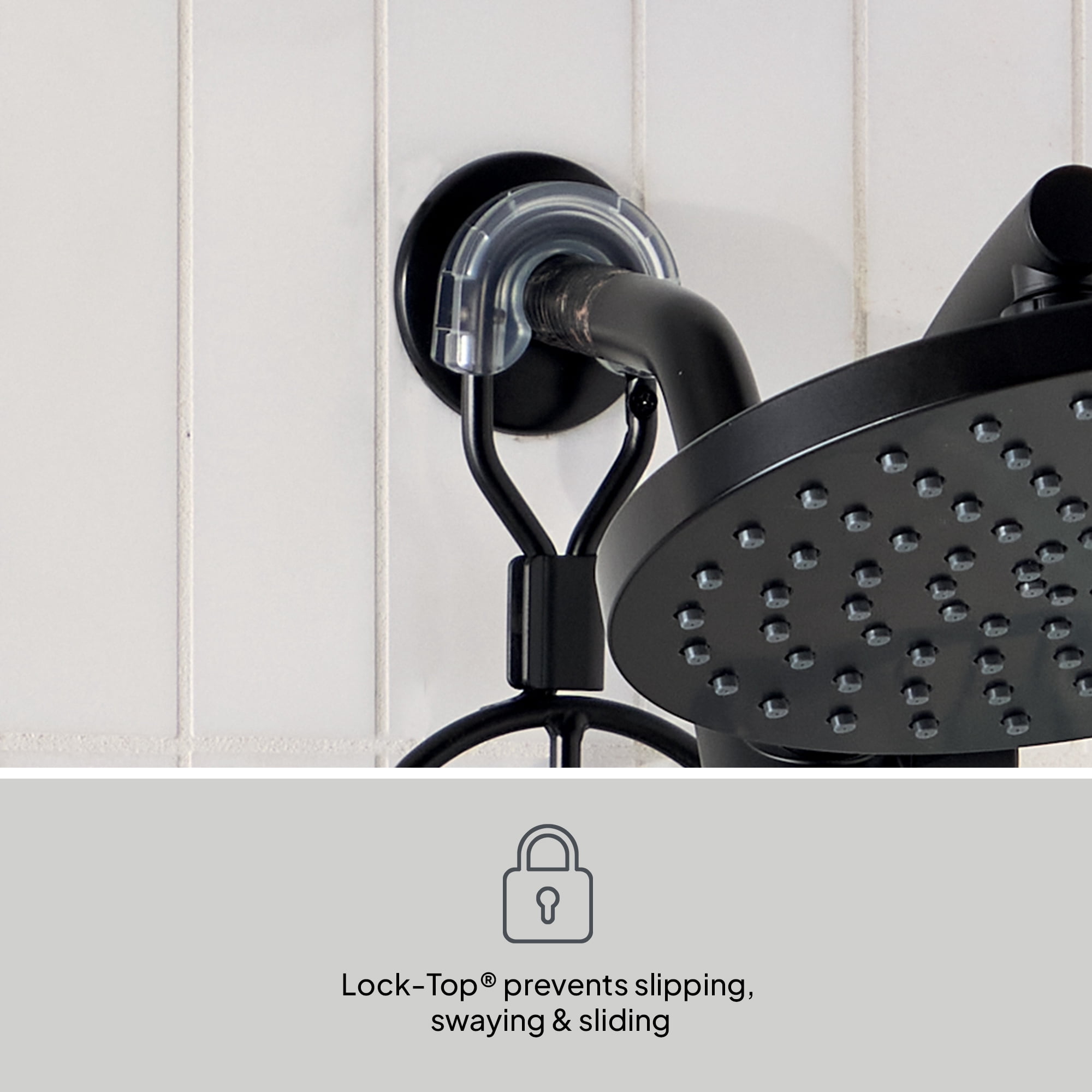 Better Homes & Gardens 4-Shelf Hanging Shower Caddy with Handheld Hose-Friendly Design in Matte Black