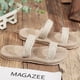 thumbnail image 4 of IDEANATEGRATE 1Par Zapatillas Beige Para Uso En Oficina Y Jardín Con Material Natural, 4 of 8