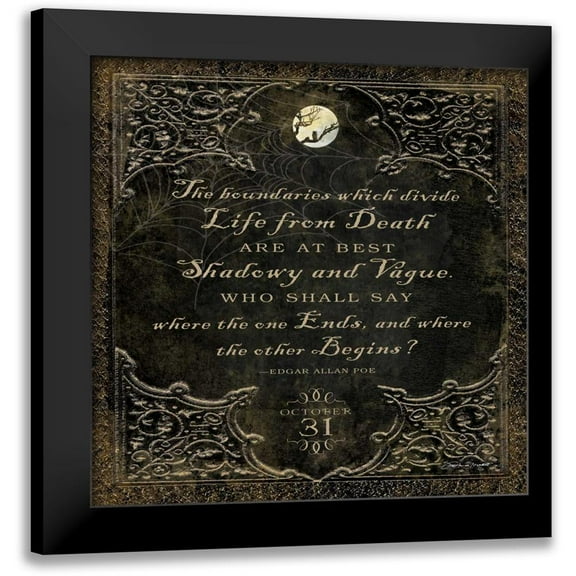 Marrott, Stephanie 12x12 Black Modern Framed Museum Art Print Titled - Poe