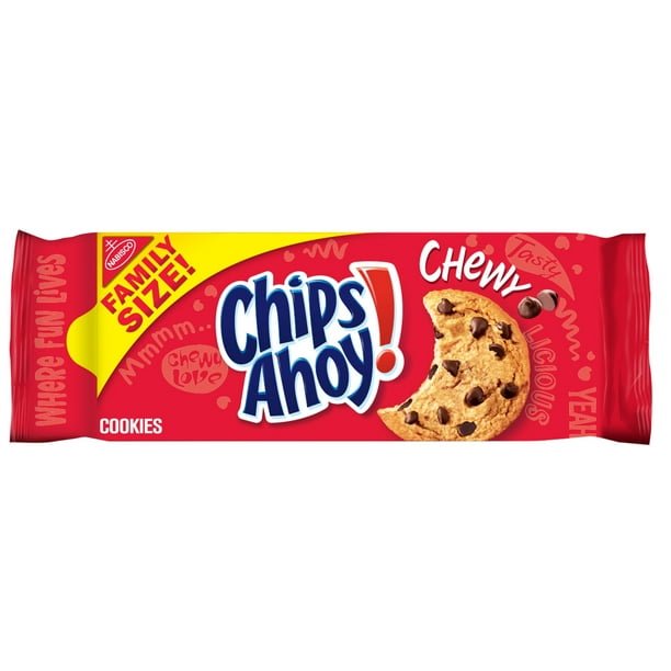 Chips Ahoy! Chewy Chocolate Chip Cookies, Family Size, 19.5 Oz