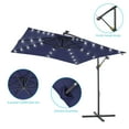 thumbnail image 3 of CHYVARY 8.2ft Navy Blue Offset Patio Umbrella Rectangular Shape, UV-resistant, 3 of 7