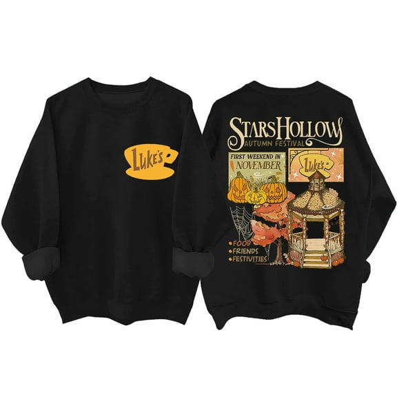 Stars Hollow Sweatshirt Vintage Fall Pumpkin Autumn Halloween Stars Hallow Luke's Shirt