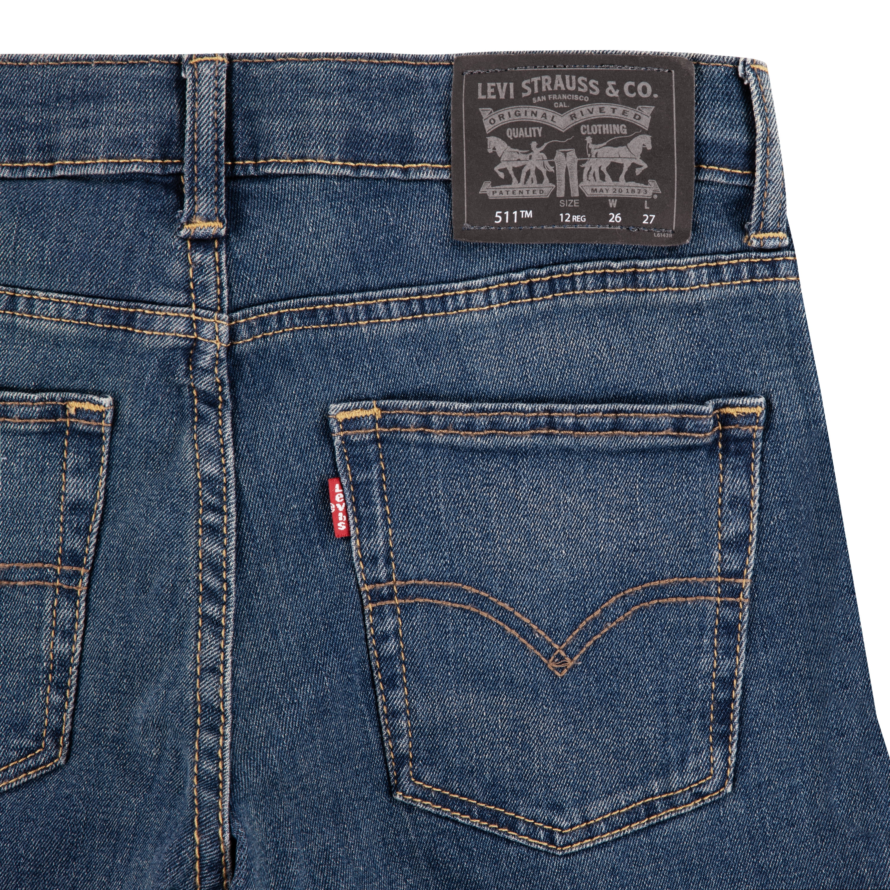 Levi Boys 511 Slim Fit Performance Denim Jeans, Sizes 8-20
