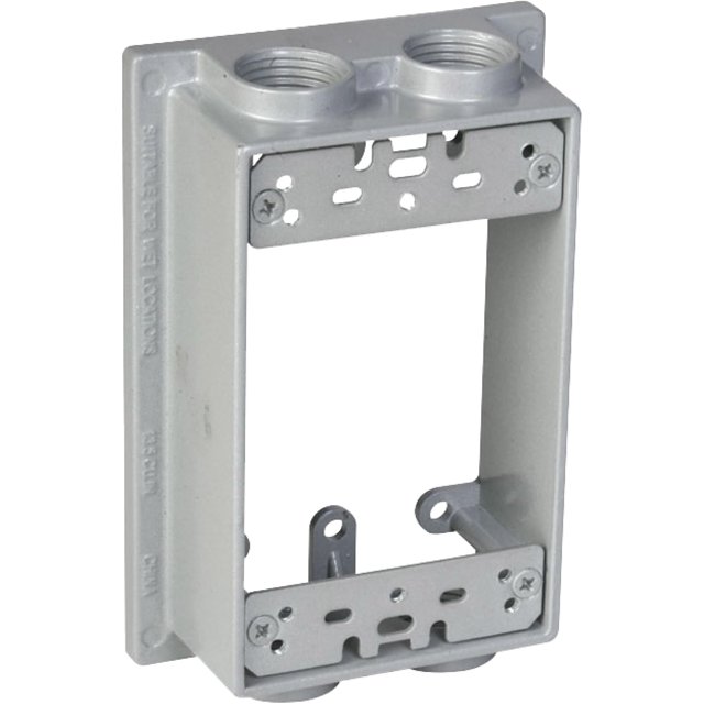 Extensión de caja estanca TayMac SE450S de 1 módulo, gris