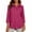 Hot Pink Sweatshirts, variant on 3/4 Length Sleeve Sweatshirts for Women Trendy Snap Collar Pullover Thin Fleece Lined Tops Casual Everyday Sweatshirt Blue XXL