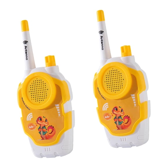 Bunblic Set of 2 Portable Kids Communication Toy 300 Meters Range Lightweight 3x1.2x6.8inch for Indoor Games Interactive Clear Sound Snake Pattern