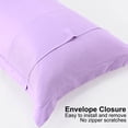 thumbnail image 5 of REGALWOVEN Soft 1800 Microfiber Oxford Pillowcases 2Pcs, Queen Lavender, 5 of 7