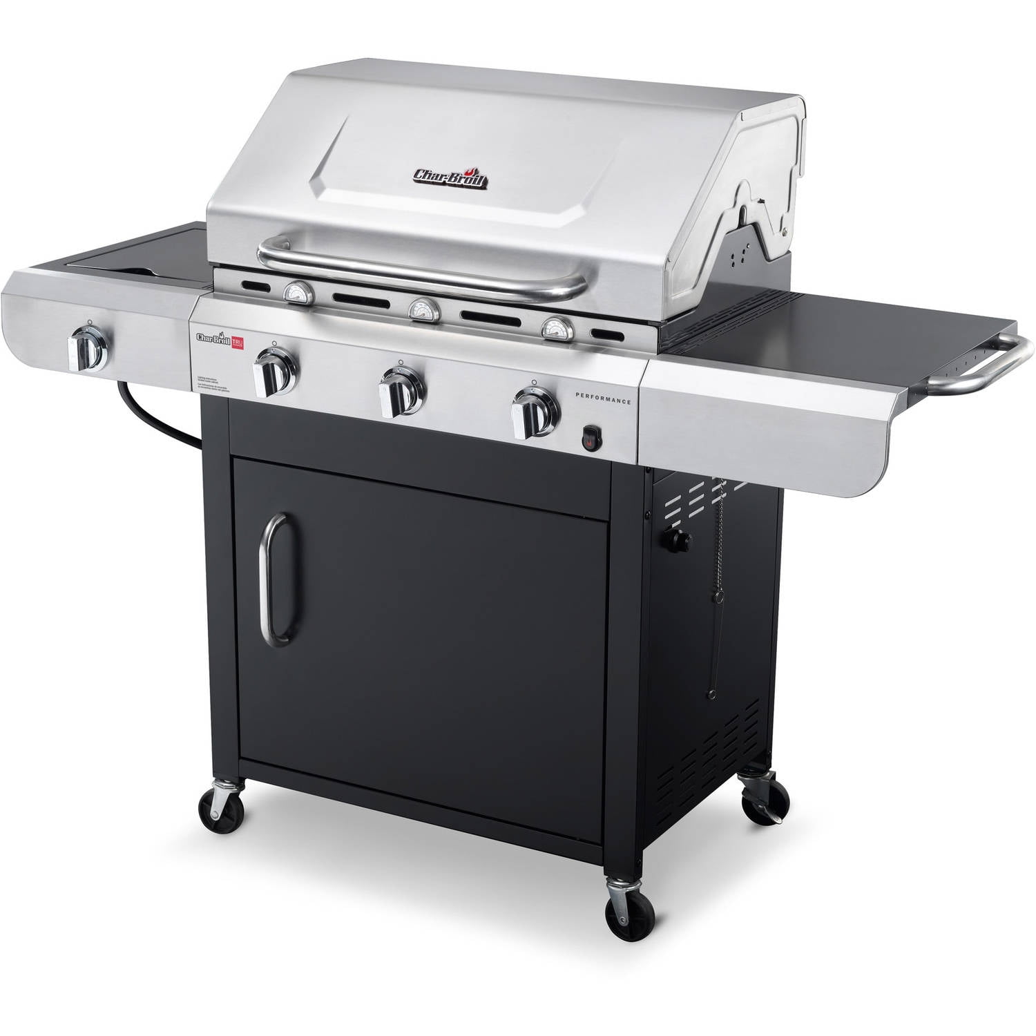 CharBroil TruInfrared 3Burner Grill, Stainless Steel/Black