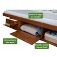 thumbnail image 2 of Memomad Bali Full Size Storage Platform Bed with Drawers, Solid Pine Wood, Caramel, 2 of 7