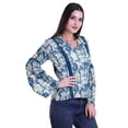 thumbnail image 2 of Moomaya Kurta Col Kurta Dentelle Détails Imprimé Manches Longues Tunique, 2 of 5