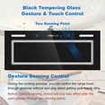 thumbnail image 3 of JOEAONZ Range Hood Insert 30 Inch 800 CFM, Built-in Vent Hood Black Glass Gesture & Touch Control Kitchen Exhaust Fan, Mesh Filters Recirculating Stove Hood Dual LED Lights Ducted/Ductless Convertible, 3 of 8