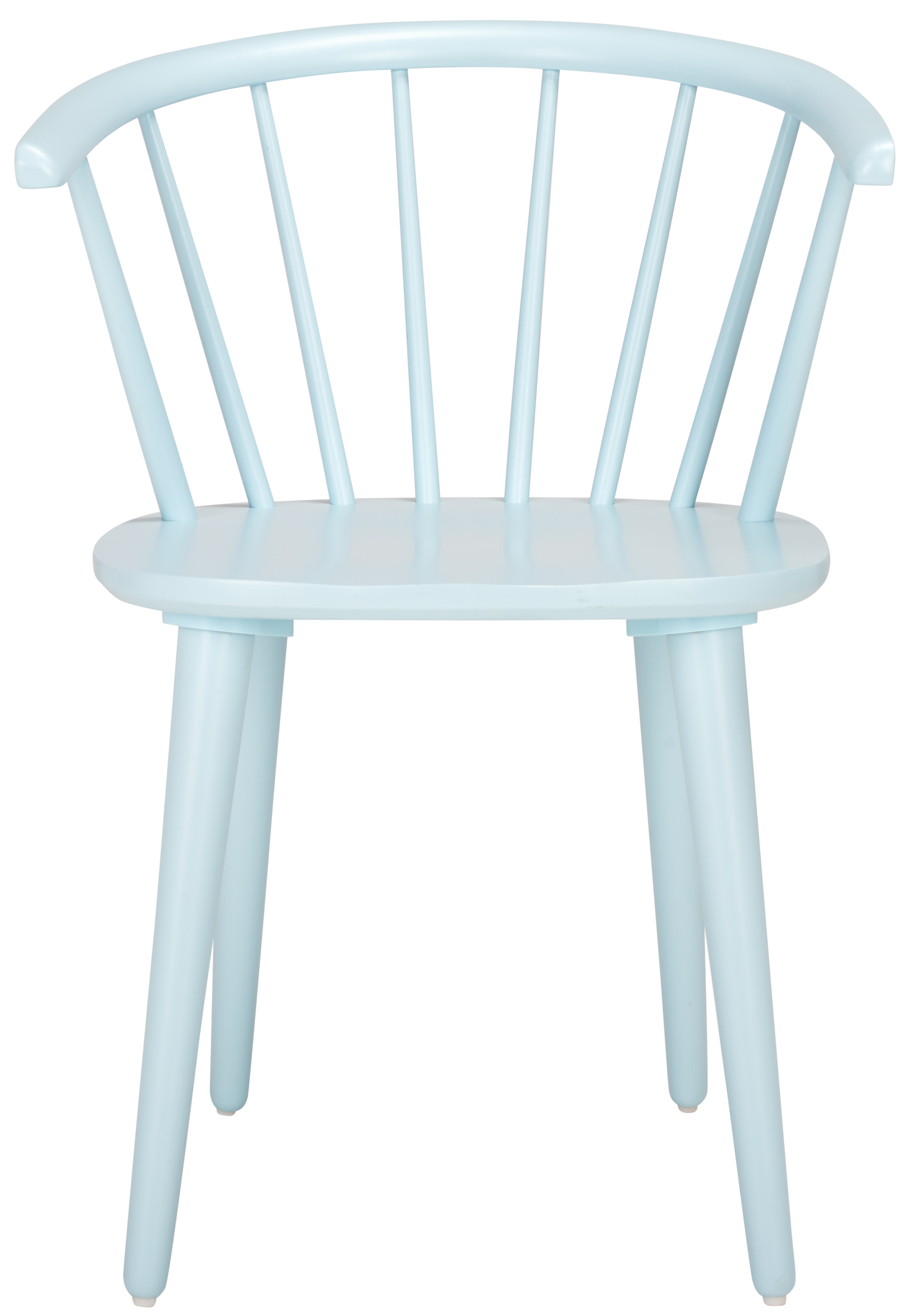 SAFAVIEH Blanchard Contemporary Wood Solid Dining Bistro Chair, Pale Blue (Set of 2)