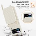 thumbnail image 5 of Compatible Samsung Galaxy Z Flip 4 Case with Card Holder,Shockproof PU Leather Crossbody Lanyard Cover Protective Strap Case for Galaxy Z Flip 4 Wallet Case,Samsung Z Flip 4 Case for Women White, 5 of 14