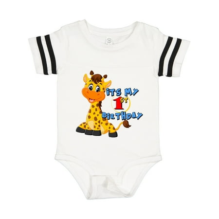 

Inktastic 1st Birthday Giraffe Gift Baby Boy or Baby Girl Bodysuit