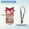thumbnail image 6 of ZIATUBLES Crossbody Phone Pouch Christmas Neoprene Cellphone Bag Portable Phone Sleeve Case with Adjustable Strap Top Opening Phone Purse, 4 X 8 Inch, Santa’s Sleigh Print, 6 of 7