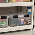 thumbnail image 5 of IRIS 19qt WEATHERPRO Airtight Plastic Storage Bin with Lid and Seal and Secure Latching Buckles, 5 of 9