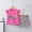 Hot Pink, variant on Girls 2 Piece Outfits Summer Clothes Short Sleeve Soft T Shirts and Casual Shorts Kids Clothing Sets Pink Size 6T