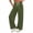 Army Green sweatpants women, variant on Nfurl Womens Barrel Sweatpants Mid Rise Wide Leg Pants with Pockets Elastic Waist Baggy Sweatpant Trendy Going Out Workout Casual Pants Army Green,S