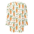 thumbnail image 5 of HAVUITYY Easter Printed Women's Sweaters, 3/39 Sleeve Crew Neck Womens Tops, Spring Going Out Easter Shirts for Women Wear & Gifts, 5 of 5
