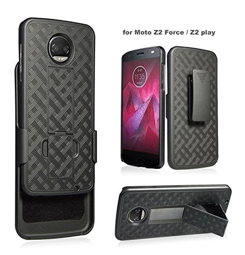 Moto Z2 Play Case,Moto Z2 Force Case UZER 3D Premium PU Leather Shockproof Series Kickstand Function Folio Flip Wallet Case with Cash/Card Slots Durable Magnetic Book Case for Moto Z2 Play 2017 Model
