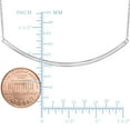 thumbnail image 2 of Sterling Silver Sideways Curve Bar Pendant Necklace, 18", 2 of 3