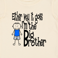 thumbnail image 4 of Inktastic Either Way It Goes, I'm the Big Brother Boys Baby T-Shirt, 4 of 5