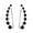 E-Black CZ, variant on Solid 925 Sterling Silver 7 Crystals Cuff Earrings Climber for Women Crawler Earrings Wraps