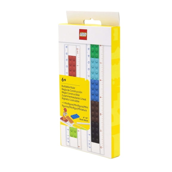LEGO Ruler with Construction Worker Minifigure