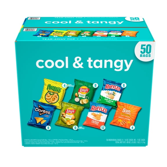 Frito Lay Snacks Cool And Tangy Variety Pack, 49 Oz X 50 Count