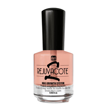 Duri Rejuvacote 2 Nail Growth Treatment, Hydrating and Strengthening Formula for Peeling Brittle Nails, Multi-Use Base and Top Coat, 0.45 oz