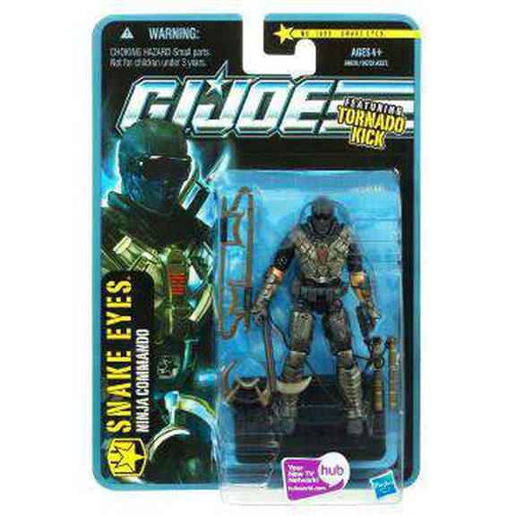 GI Joe Pursuit of Cobra Snake Eyes Action Figure (Tornado Kick)