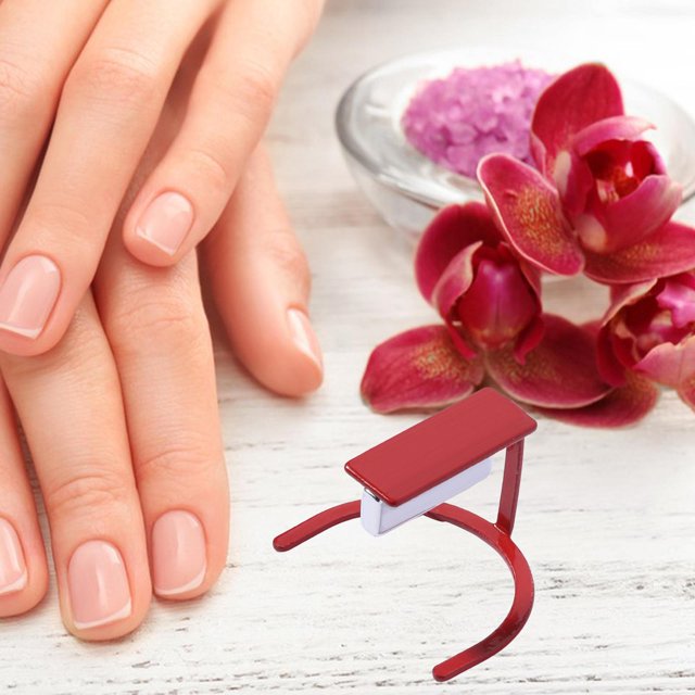 Nail Soporte magnético Soporte, Esmalte de uñas Gel Imán ajustable Rojo Fernando Soporte de ojo de gato para decoración de uñas