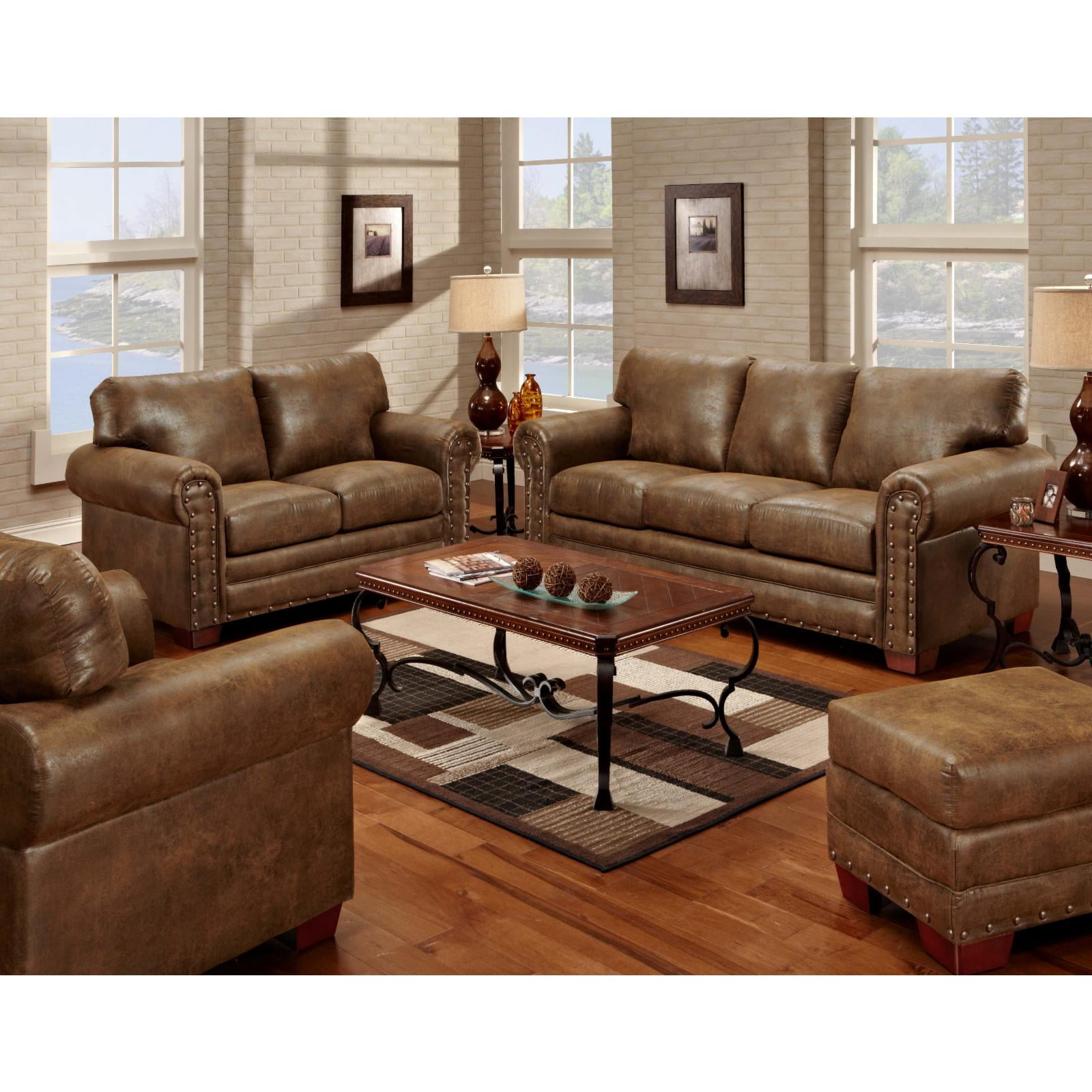 American Furniture Classics Model 8502-20 Buckskin Loveseat