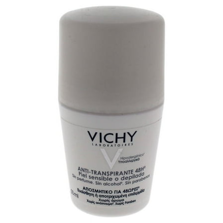 Vichy Laboratories 48 Hour Soothing Anti-Perspirant Deodorant for Women Deodorant Roll-On, 1.69 Oz