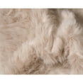 thumbnail image 2 of Luxe Hudson Faux Sheepskin Rug Taupe 3x5 Soft Natural Fiber Cozy, 2 of 3