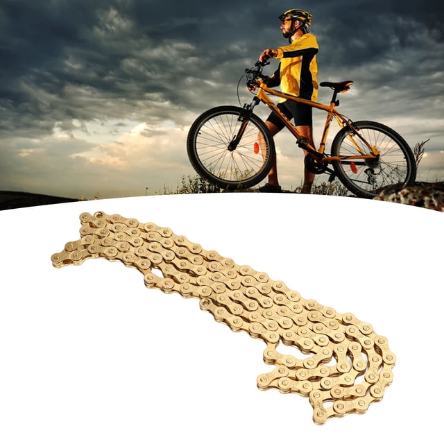 116 Links Road Bike Chain, Mountain Bike Chain Anti Rust Flexible With Chain Connector For Outdoor Cycling