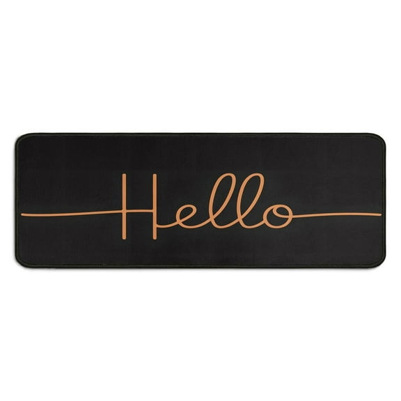 Halloween Kitchen Rug Sets 2 Piece Horror Orange Pumpkin Spooky Kitchen Floor Mat Absobent Kitchen Rugs and Matsfor Cook Home Decor (47x17+30x17 Inches)