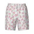 thumbnail image 4 of Lsque Mens Swim Trunks Floral Pattern - Bathing Suit Compression Liner - Beach Swim Shorts Swimwear - (S-3XL) - Stretch Quick Dry -X-Large, 4 of 9