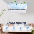thumbnail image 2 of Retractable Air Conditioner Air Deflector, 3 In 1 Adjustable Air Conditioner Deflector, Universal Retractable Anti Direct Blowing helps Cooling/Heating Air Circulation, Wind Baffle and Direction, 2 of 7